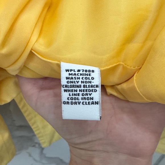 Vibrant Yellow Double Breasted Pea Coat 3/4 Sleeve - Picture 7 of 7